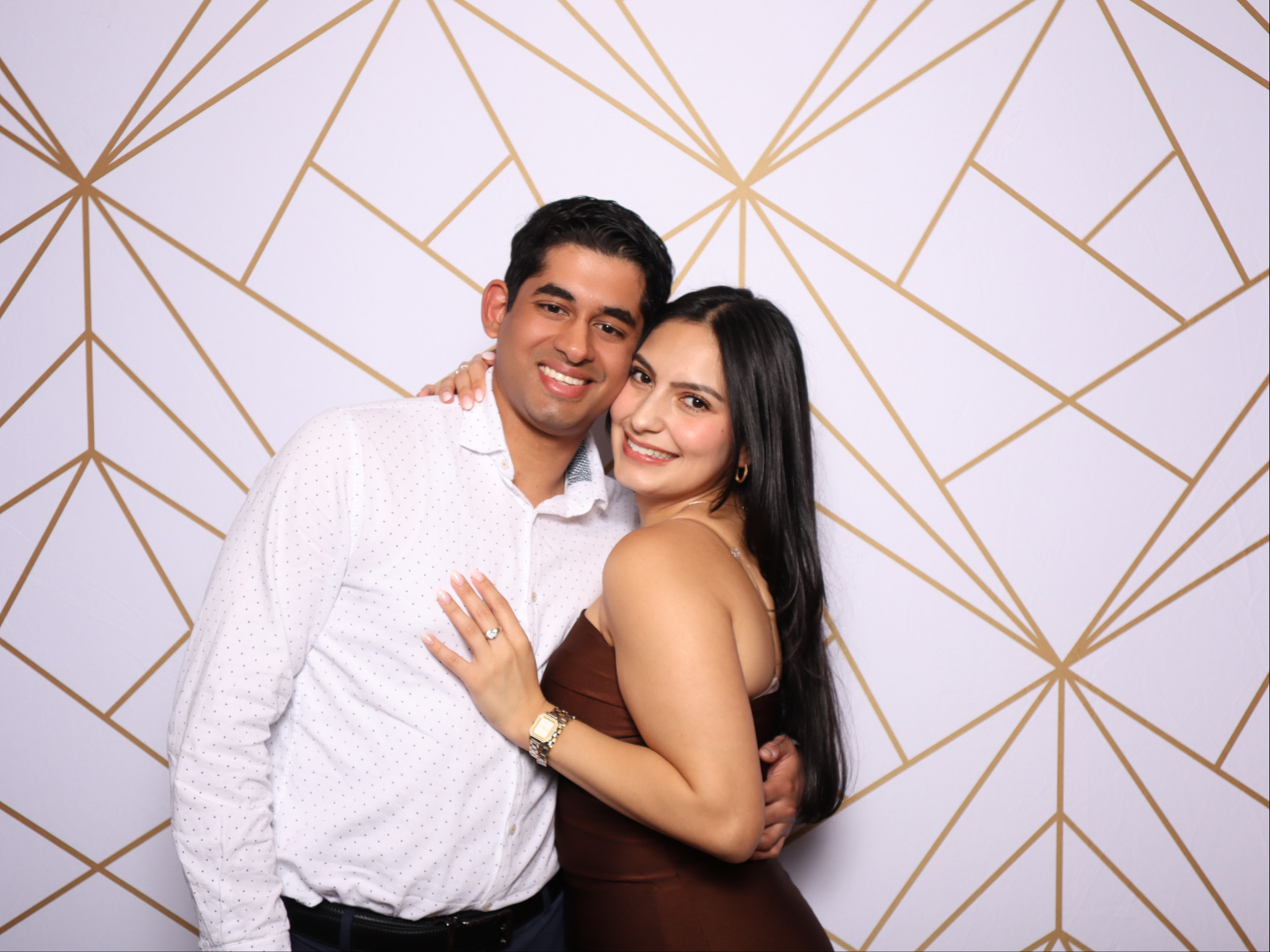 White Geometric backdrop