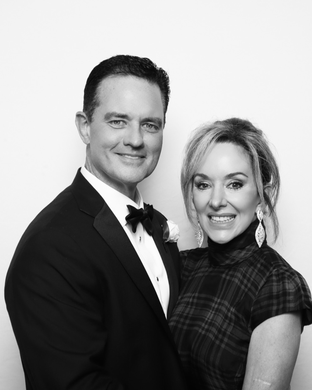 Couple posing in the Glam Booth