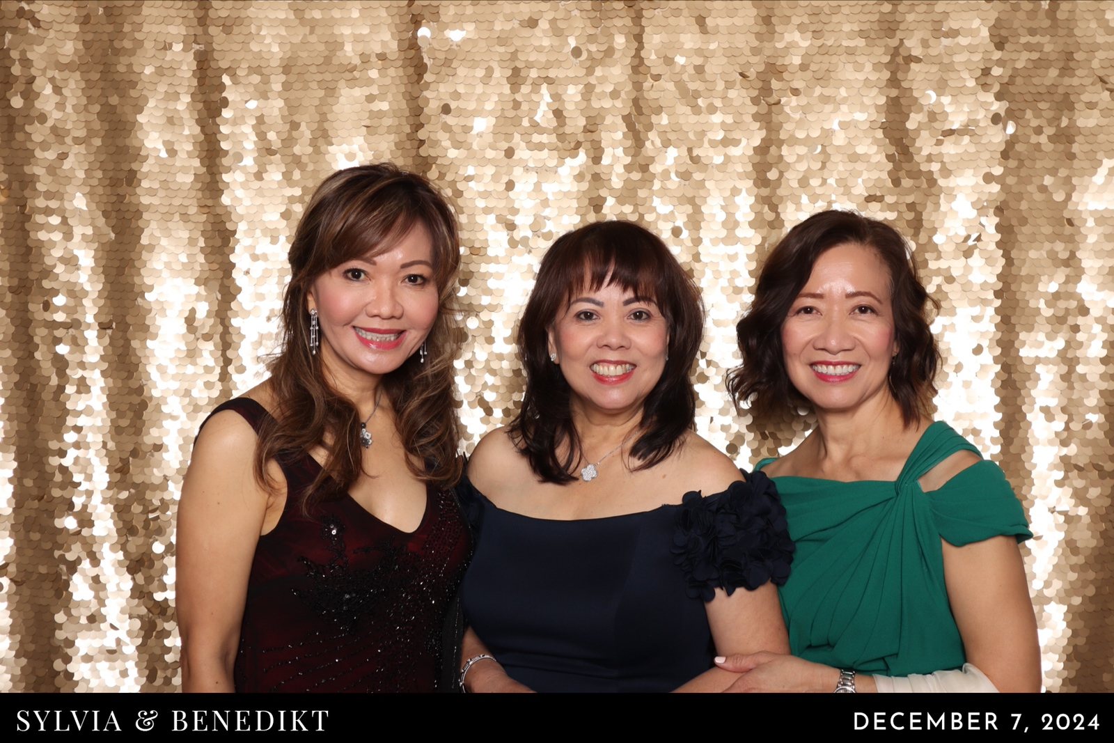 Photo booth print with a custom name and date design from a Houston event